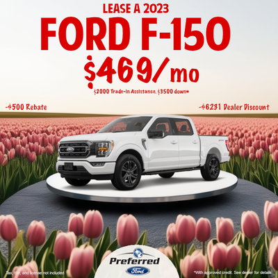 Lease a 2023 Ford F-150 for $469/mo