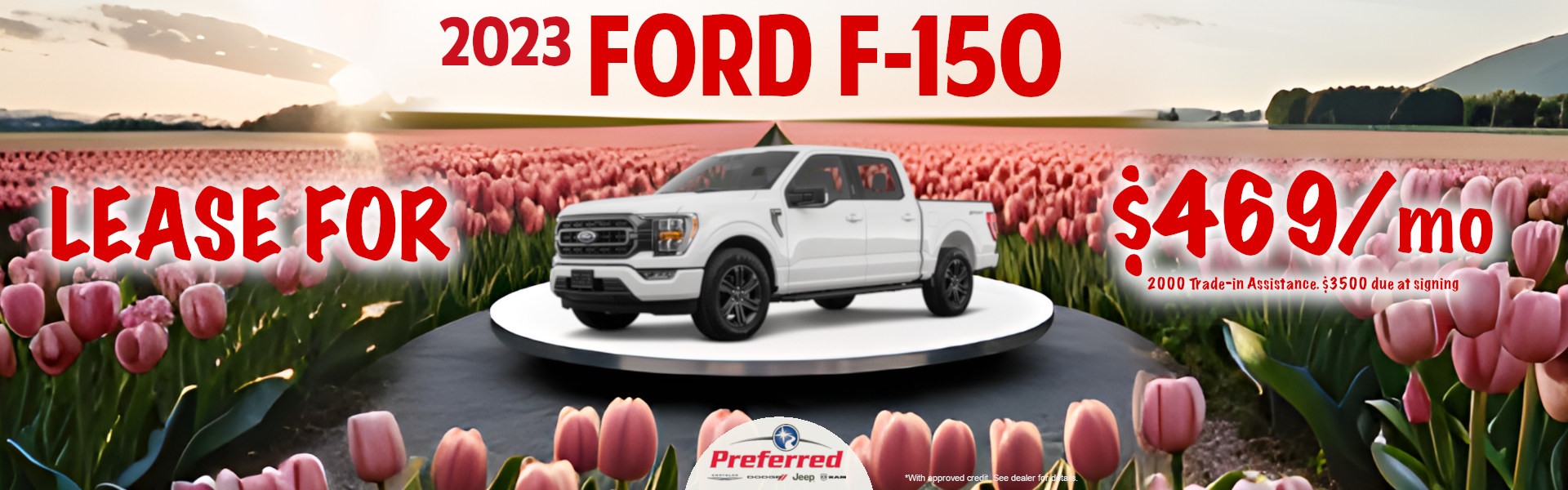 2023 F-150 lease for $469 a month