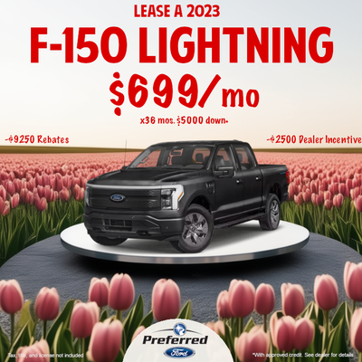 Lease a 2023 Ford F-150 Lightning for $699/mo