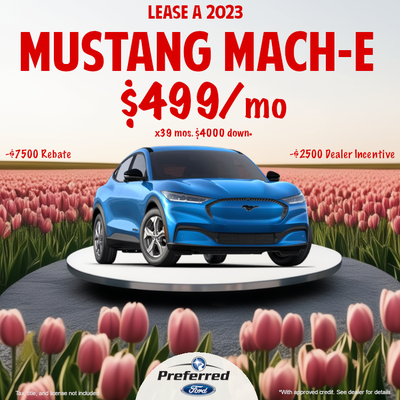Lease a 2023 Mustang Mach-E for $499/mo